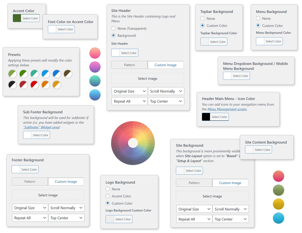content-color-bgs-desktop Style Customization & Typography
